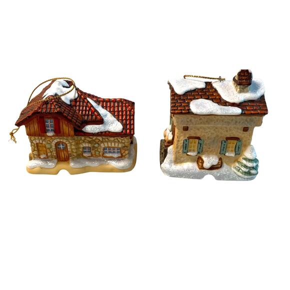 2 VTG M.I. Hummel Bavarian Village Christmas Ornaments, "Christmas Mail" - Picture 4 of 7
